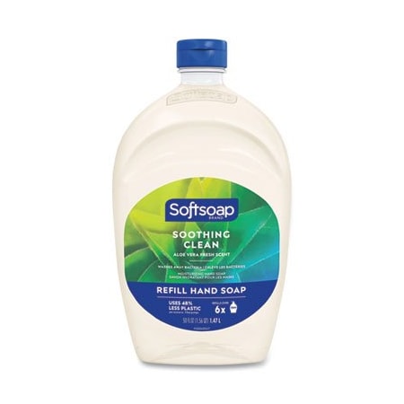 Colgate-Palmolive Softsoap, MOISTURIZING HAND SOAP REFILL WITH ALOE, FRESH, 50 OZ 45992EA